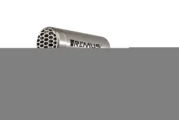 Slip-On REMUS Double MESH (Sportschalldämpfer mit herausnehmbarem Soundeinsatz), Edelstahl gebürstet, KEINE (EG-) GENEHMIGUNG