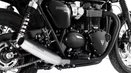 REMUS CUSTOM Schalldämpfer Chrom Triumph Bonneville T120 ab 2016 EG BE Euro 4