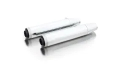 2 x CUSTOM Schalldämpfer Slip-On Ø 90 mm mit Kat. (wählbare Endkappen), ASC, Edelstahl chrom, inkl. (EG-) Genehmigung