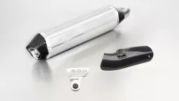 HEXACONE, Slip on (Schalldämpfer) inkl. Carbon Hitzeschutzabdeckung, Edelstahl, EG/ABE