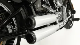 Komplettanlage (2-2) mit 2 x CUSTOM Schalldämpfer Ø 102 mm mit Kat. (wählbare Endkappen), ASC, Edelstahl chrom, inkl. (EG-) Genehmigung