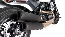 2x CUSTOM Schalldämpfer, Ø 102 mm, ohne Katalysator, wählbare Endkappen, mit ASC – (CAN-Bus gesteuertes Klappensystem), Edelstahl schwarz, inkl. EG Genehmigung