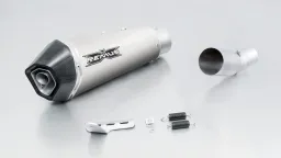 HYPERCONE, RACING slip on (Schalldämpfer mit Verbindungsrohr ohne Kat) für Ducati Monster 797, Titan, 65 mm, ohne EG Genehmigung