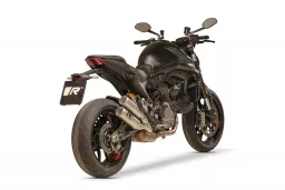 REMUS Double MESH RACING Auspuff fuer Ducati Monster Euro 5, Edelstahl matt, keine EG Genehmigung